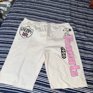 Peanuts White Snoopy Lounge Shorts